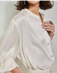 Loose Real Silk Shirt For Women