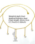 Women Tassel Pearl Necklace – Elegant Drop-Shaped Imitation Pearl Pendant Long Chain Fashion Jewelry
