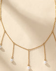 Women Tassel Pearl Necklace – Elegant Drop-Shaped Imitation Pearl Pendant Long Chain Fashion Jewelry