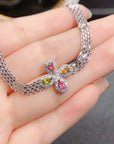 Damenarmband mit natürlichem Turmalin – Schmuck aus heilendem Edelstein aus 925er Sterlingsilber