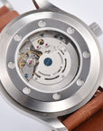 Montre homme avec bracelet en cuir lumineux