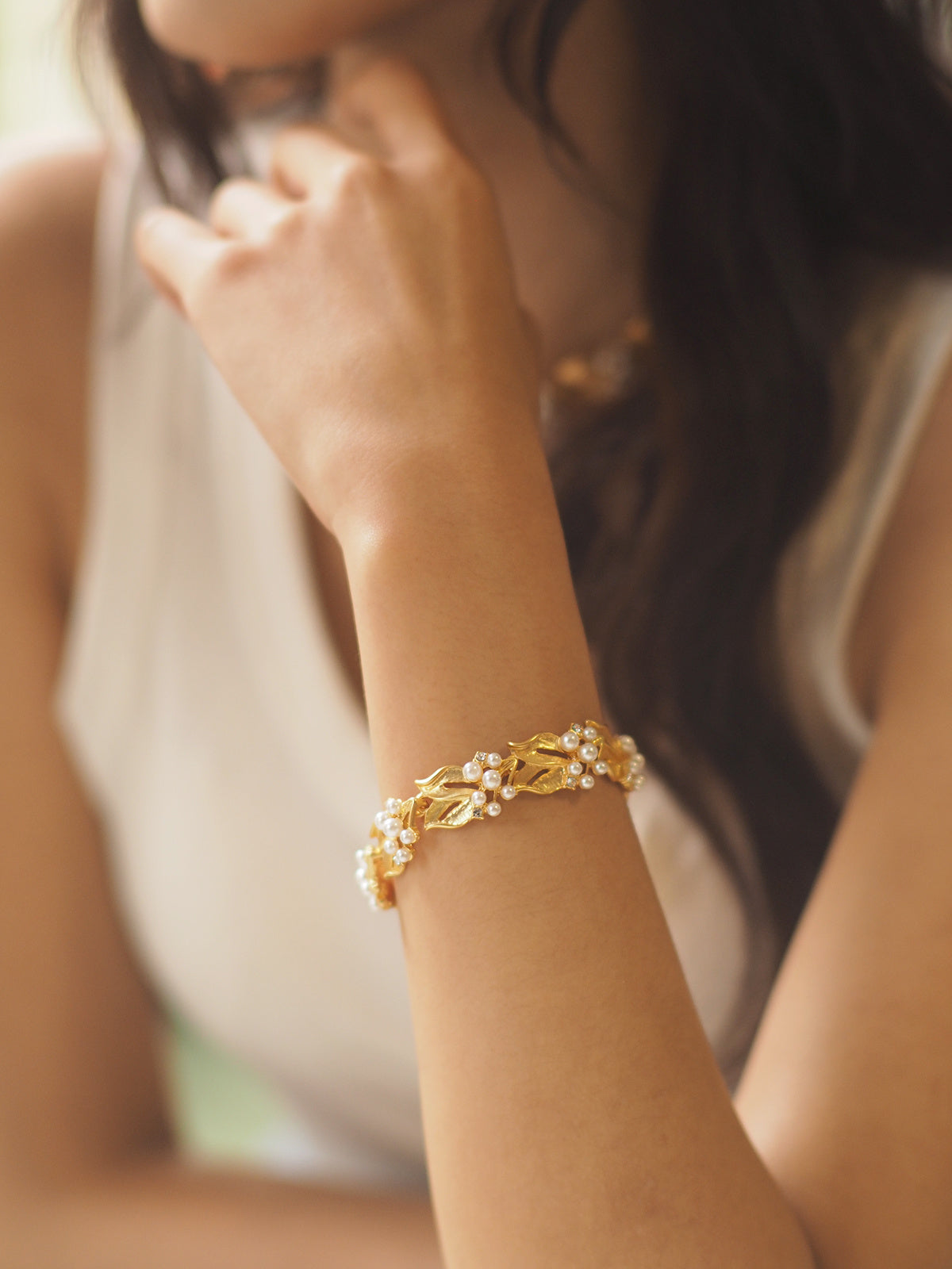 Bracelet / Boucle d'oreille / Collier de perles pour femme