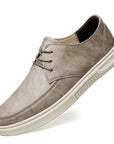 Men’s Genuine Leather Casual Shoes – Versatile Low-Top Full-Grain Design