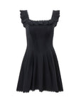 Women’s Fashion Fishbone Corset Dress – Sleek Black One-Step Skirt Elegance