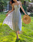Women' sLace Embroidered Floral Slip Dress – Pure Desire & Elegant Charm