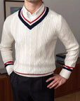 Men’s V-Neck Cardigan Sweater – Casual Comfort with Timeless Style