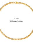 Men’s Hip Hop 18K Gold Titanium Steel Necklace – Bold Street Style Chain
