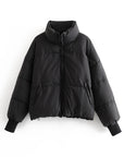 Women's Puffy Bread Coat - 100% Cotton Quilted Jacket