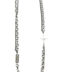 Men’s Versatile 925 Sterling Silver Chain – Heavy Asterism Link Hoodie Necklace