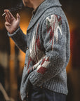 Men’s Thick Lapel Sweater Jacket – Casual Outerwear with Refined Warmth