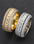 💎 Rotatable Cuban Ring – Hip-Hop Luxury Redefined
