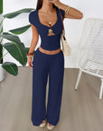 Women’s Vest & Wide-Leg Pants Suit – Chic Two-Piece Set for Effortless Style