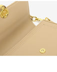 Women’s Two-Layer Cowhide Shoulder Bag – Shell-Shaped Genuine Leather Handbag