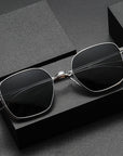 🕶️Lunettes de soleil polarisées en titane – Aviateurs ultra-légers