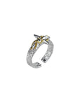 Bague croisée pour homme, série Foil