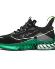 Men's Luminous Running Shoes - Flyknit Sneakers with Thick Sole