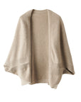 Cardigan, vêtement d'extérieur, épaulettes chaudes, écharpe pour femme