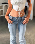 Women’s Low Waist Slim Fit Jeans – Sleek Stretch with Effortless Edge