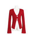 Waist-tight Slimming Two-piece Knitted Shirt