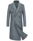 🧥 Men’s Woolen Trench Coat – Classic & Commanding