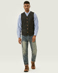 👖 Men’s Retro Striped Jeans