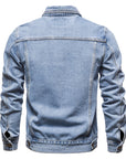 Men’s Top-Quality Blue Jacket – Slim-Fit Lightweight Lapel Design