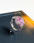 💎 Mystic Glow: Adjustable Crystal Gemstone Ring