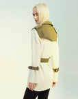 Strick-Trenchcoat mit Schnürung für Damen