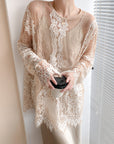Women’s Long Sleeve Cutout Blouse – Chic Pullover Style