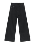 Loose Straight Cut Cotton Blend Jeans