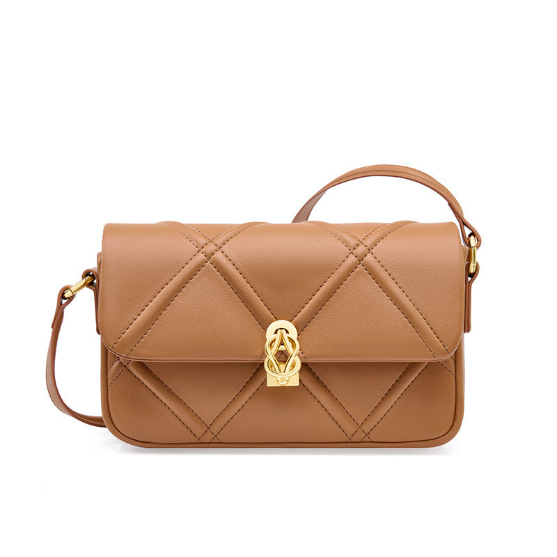 Sac à main en cuir véritable pour femme – Style rétro européen (22 x 14 cm) – Cuir de vachette souple à deux couches