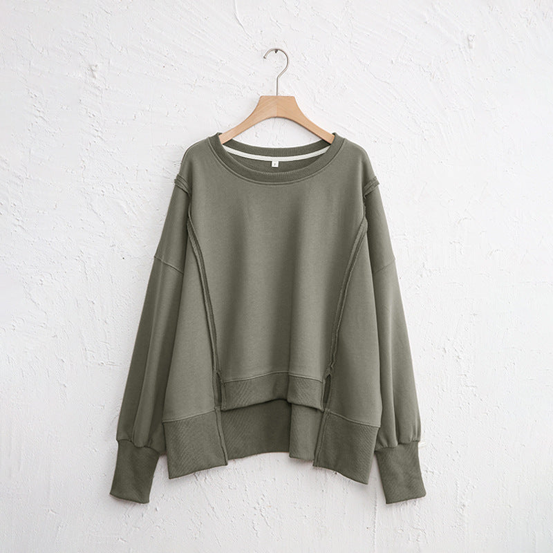 WOMEN   Oversized Cotton Sweater – Effortless Everyday Comfort