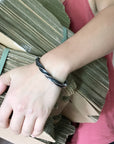 🔥✨ Titanium Steel Bracelet – Modern Edge for the Style-Conscious Man