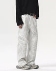 Men's Retro White Jeans – Classic & Timeless