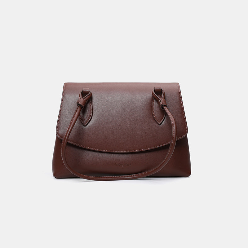 👜 Vintage Cowhide Leather Messenger Bag – Handcrafted Distressed Finish | Magnetic Closure | Timeless Square Silhouette