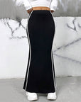 Women’s Elegant Long Black Pencil Skirt