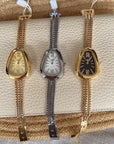 Women’s Snake Head Tassel Chain Quartz Watch – High-Grade Luxury Design