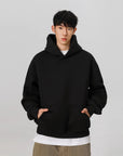 Sweat à capuche épais et rigide pour homme – Pull streetwear américain – 100 % polyester, coupe semblable à une armure
