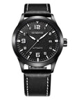 Men’s Business Retro Automatic Mechanical Watch – Genuine Leather Strap Classic Timepiece