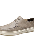 Men’s Genuine Leather Shoes – Versatile Low-Top Full-Grain Design