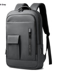 Men's Lightweight Business Backpack - Oxford Cloth Commute & Travel Bag (Dark Gray/Olive/Blue/Black)