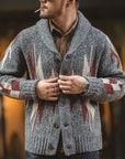 Men’s Thick Lapel Sweater Jacket – Casual Outerwear with Refined Warmth