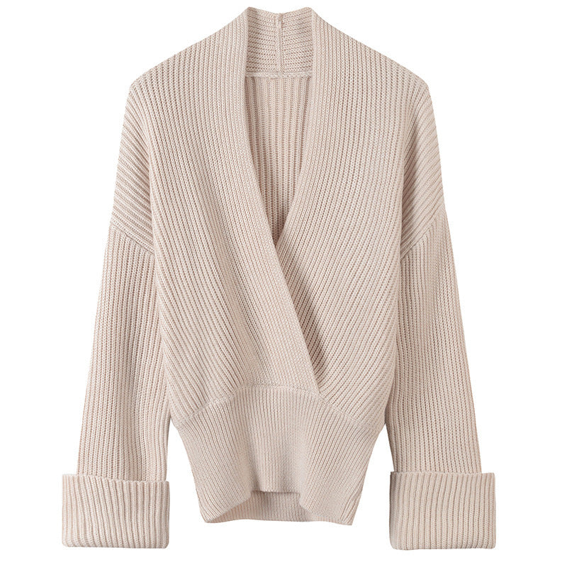Strickpullover Damen Langarm