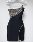 Women’s Sling Lace Slit Bandage Dress – Sexy Nightclub Party Style