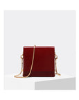 Women’s Pearl Chain Messenger Bag – Elegant Small PU Bucket Shoulder Bag