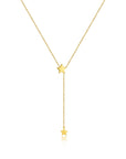 🌙 Moon & Star Pendant Necklace - 18K Gold/Platinum Plated