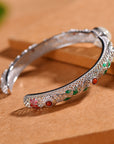 Hetian Jade Blessing Bracelet – S925 Silver Inlaid Egg Noodle Lock