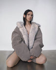 WOMEN'S Double-Sided Faux Fur Vintage Jacket – Ultra-Short Chenille Coat – Socialite Winter Fashion