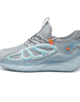 ✨ Men’s Luminous Particle Sneakers – Ice Silk Jacquard Mesh (White/Ice Blue, 39-44)