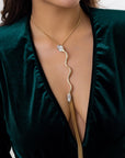Ornament Exaggerated Snake-shaped Rhinestone Women's Necklace